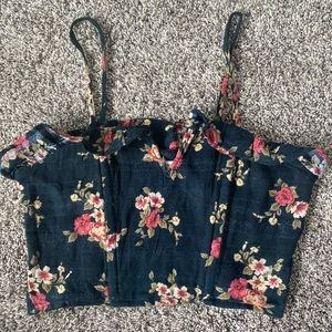 floral crop top
